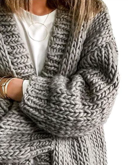 chunky knit cardigans | winterwear | Sweaters, Fashion, Outfits