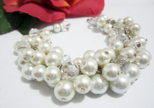 Bridesmaid Jewelry Bridesmaid Bracelet Pearl Wedding Jewelry Pearl