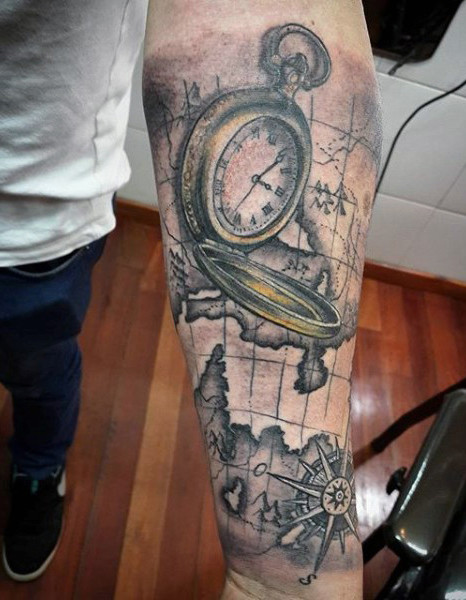 80 Clock Tattoo Designs For Men - Timeless Ink Ideas