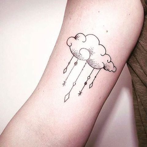 20 Cute Cloud Tattoo Ideas For Women - Styleoholic