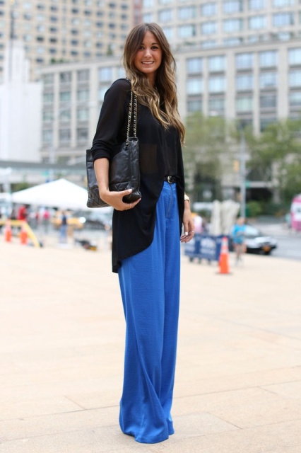 23 Cobalt Blue Pants Outfits For This Spring - Styleoholic
