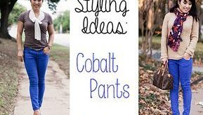 Styling Inspiration: Cobalt Blue Pants | outfit ideas | Pinterest