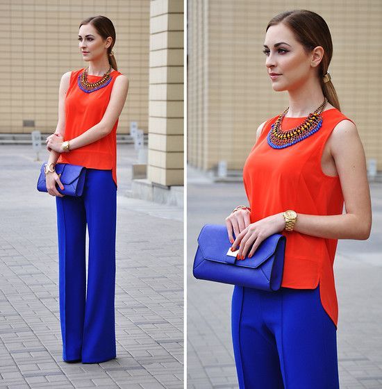 How to Style Cobalt Blue Pants - Sweet Sauce Blog