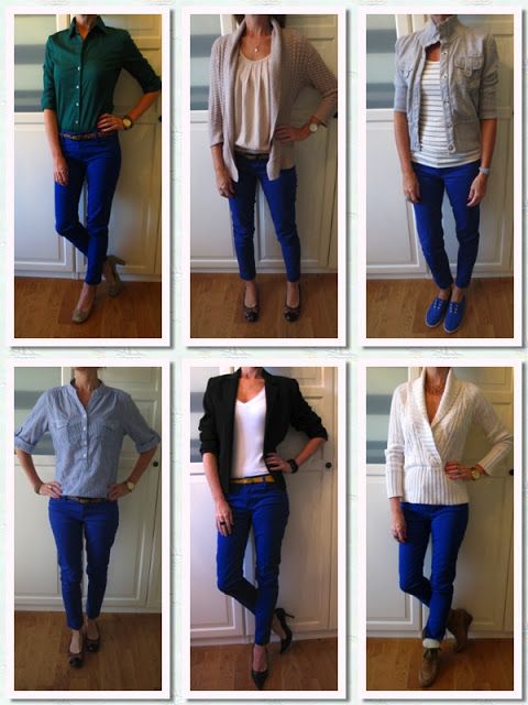 I never know what to wear with my blue pants! | My Style Pinboard