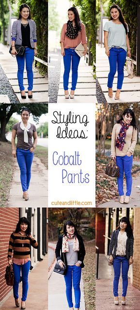 Cobalt Blue Pants Outfits