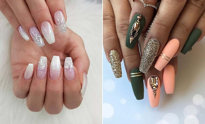23 Beautiful Nail Art Designs for Coffin Nails | StayGlam