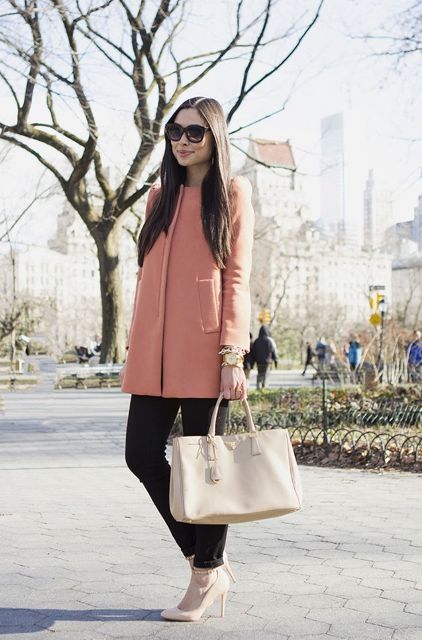 20 Collarless Coat Outfits For Women - Styleoholic