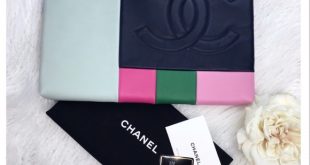 CHANEL Bags | Colorblock Leather Clutch | Poshmark