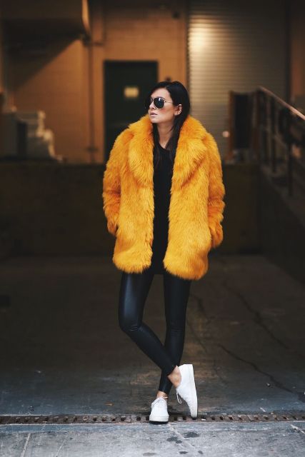17 Colored Fur Coats For Fall And Winter - Styleoholic