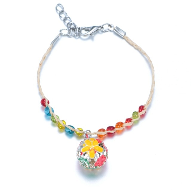 SZ0465 New Arrivals 5pcs/lot Colorful Crystal Woven Bracelets Lucky