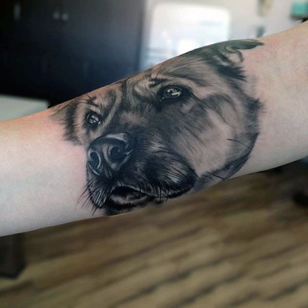 50 Cute Dog Tattoo Ideas For Men Who Loves Dogs | Tattoos | Dog