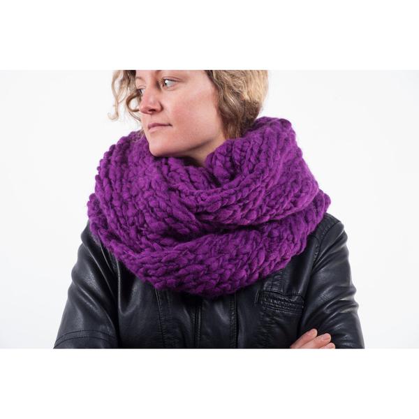 100% Wool Knit Chunky Infinity Scarf | Meaningful Gifts That Do Good