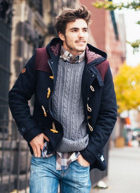Cozy Cable Knit Sweater Outfits For Men