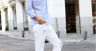 Picture Of crisp shirt and boyfriends jeans combo ideas 3