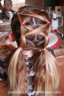 Criss Cross Puffy Braids- Girls Up Do's | Tips From a Typical Mom