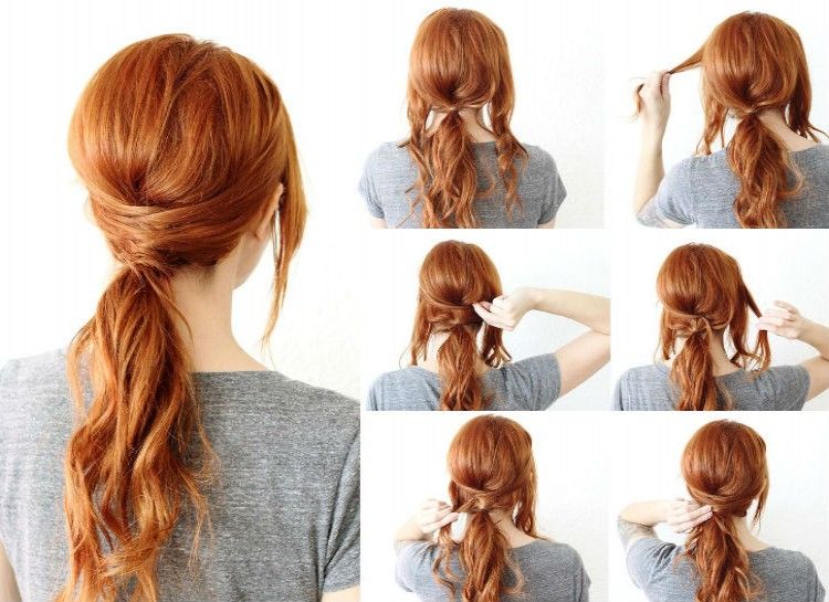 Criss-Cross Ponytail - Add some uniqueness to a basic ponytail in