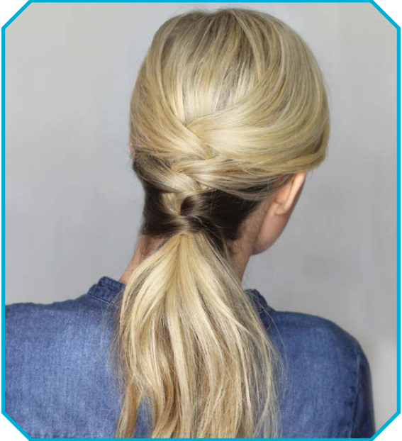 How To do a Crisscross Ponytail On Yourself Hairstyle