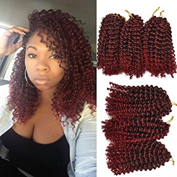 Amazon.com: Flyteng Marlybob Kinky Curl Crochet Braids Hair