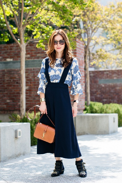 18 Wonderful Culottes With Suspenders Outfits - Styleoholic