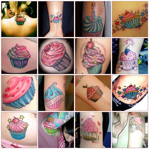 Sweet Cupcake Tattoo Designs and Meaning