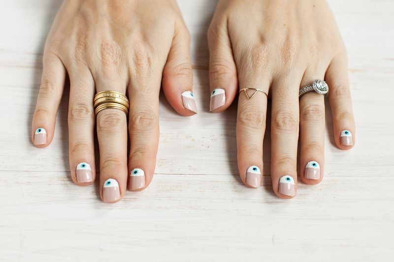 Picture Of trendy and cute diy eye nails design to try 2