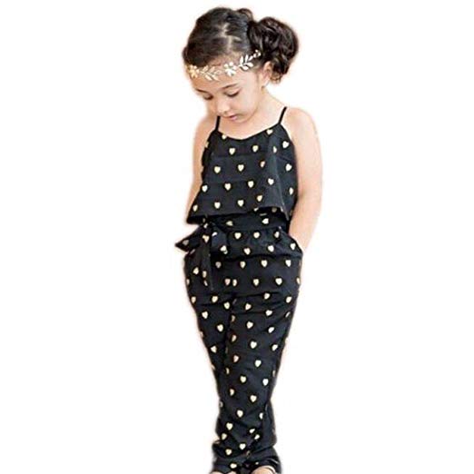 Amazon.com: 1-7 Years Baby Kids Girls Straps Rompers,Casual Overalls