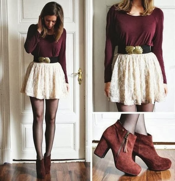 Cute Casual Fall Outfit with Skirt u2013 Latest Street Fashion Trend