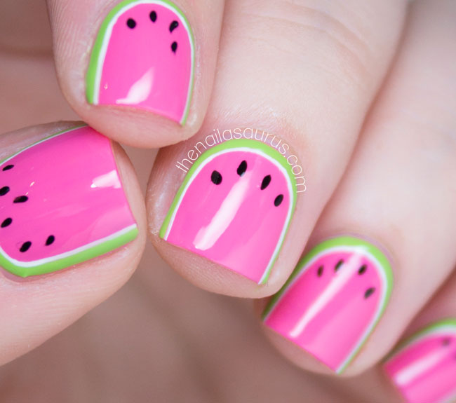 Melon Color Nail Designs: Always In Fashion For All Occasions - NailsPix