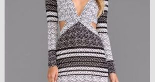 dress, sweater dress, grey dress, winter dress, cut-out - Wheretoget