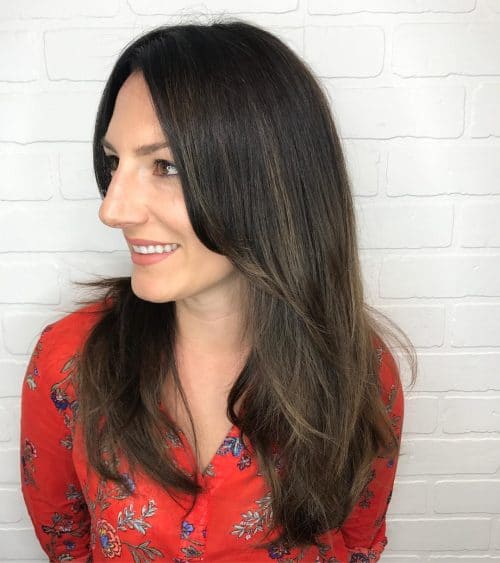 41 Incredible Dark Brown Hair With Highlights (Trending for 2019)