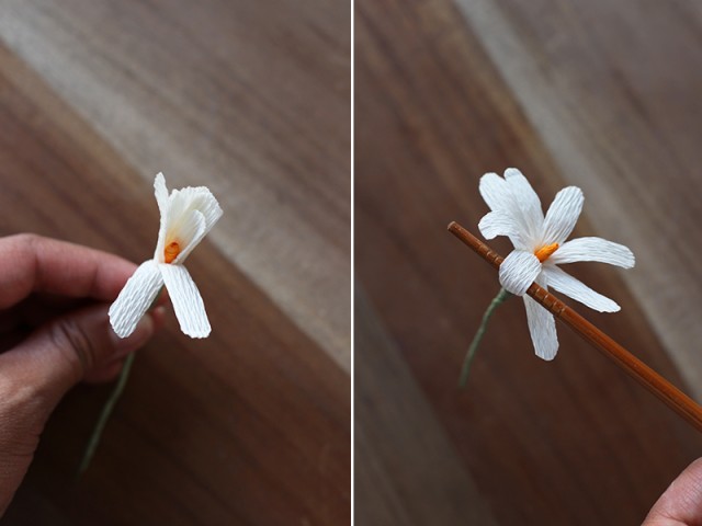 Picture Of Delicate DIY Paper Flower Crown 14