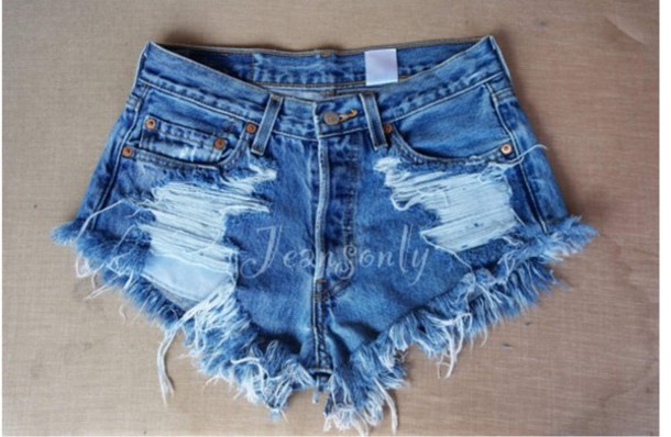 shorts, jeans, high waisted denim shorts, ripped shorts, distressed