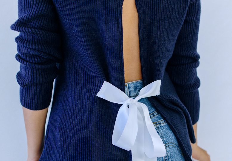 DIY Bow Back Sweater | A Pair & A Spare
