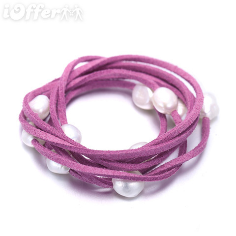 Pearl DIY Can Baroque Summer Style Leather Jew Bracelet for sale