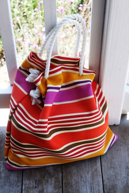 20 Colorful DIY Beach Totes | DIY Crafts | Pinterest | Sewing, Diy