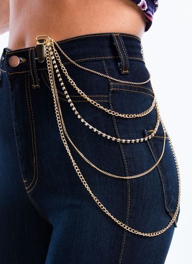 Draped Strands Clipped Body Chain- really like this one | Body