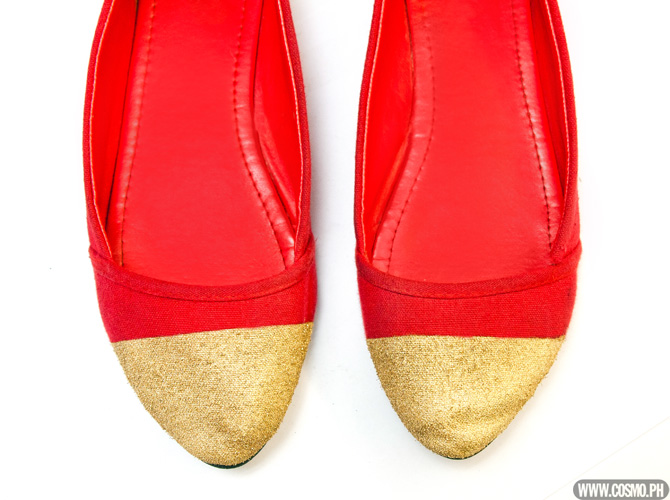 Shoe DIY: Cap Toe Flats | Cosmo.ph