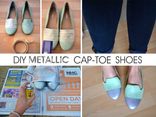 Cap Toe Shoes u2014 RosieGlow: DIY Cap-Toe Shoes