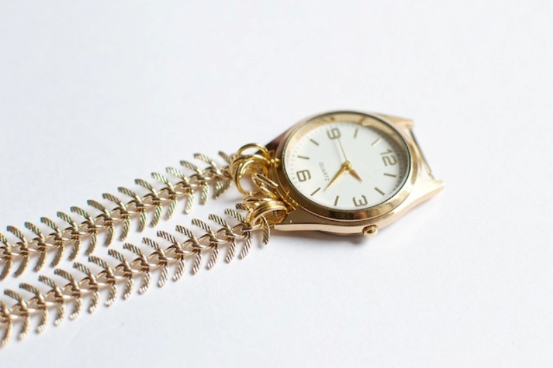 Picture Of stylish diy chain strap watch 6