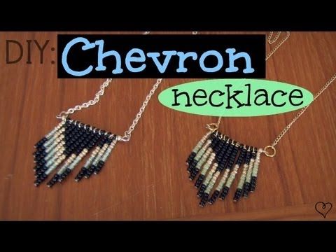 DIY: Chevron Necklace - YouTube | Diy | Pinterest | DIY, DIY Jewelry