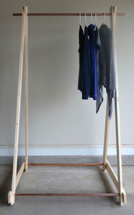 DIY Copper Clothing Rack | Real DIY | Diy clothes rack, DIY, Diy clothes