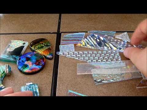 Layering dichroic glass for fused jewelry by AAE Glass - YouTube