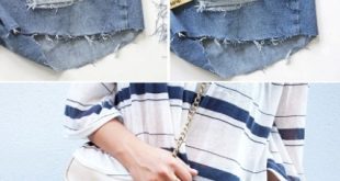 Picture Of DIY Distressed Denim Shorts From Your Old Jeans 5