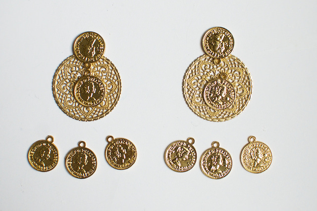 DIY Dolce & Gabbana Inspired Coin Earrings | A Pair & A Spare
