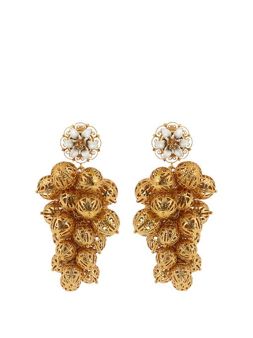 Dolce & Gabbana Daisy clustered earrings | Jewelry and bizhyuteriya