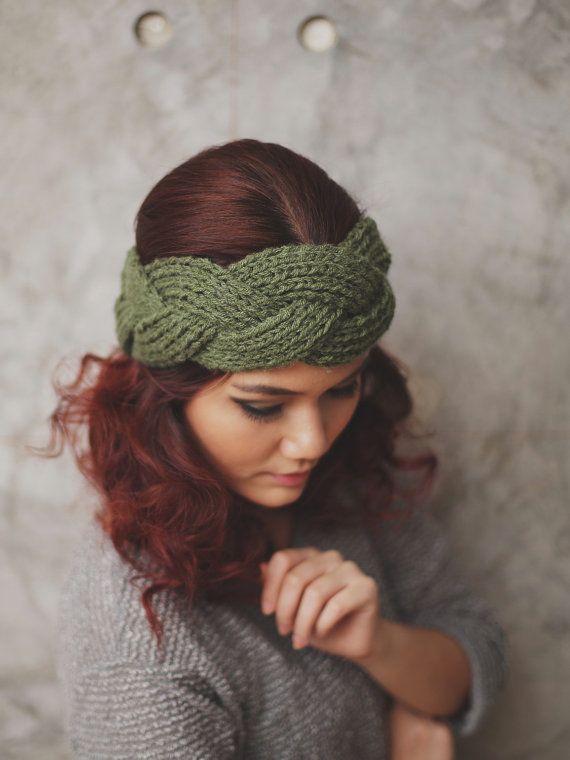Knit headband to style your hair - Crochet and Knitting Patterns 2019