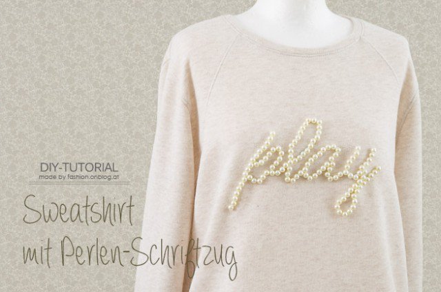DIY Pearls Embellished Sweater Tutorial | Styles Weekly