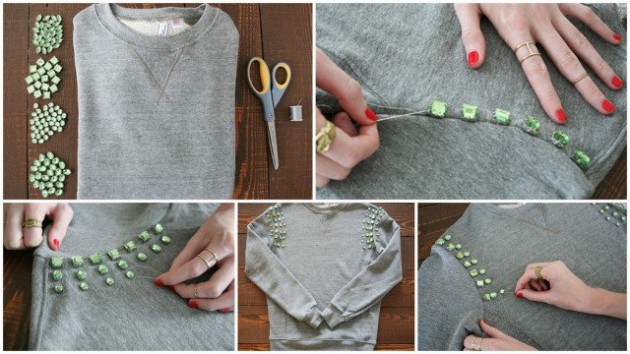 12 Ways To Turn A Plain Sweater Into An Embellished One - fashionsy.com