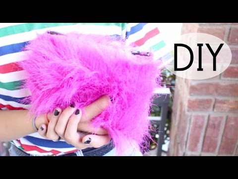 DIY Faux Fur Clutch - YouTube