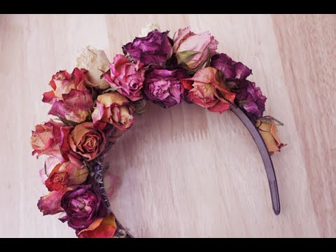 Easy DIY Flower Crown - YouTube